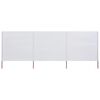 vidaXL Wind Screen Sand White Non-woven fabric 157.5 x 63 in Collapsible
