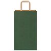 vidaXL Paper Bags 50 pcs with Handles Green 21x11x36 cm