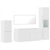 vidaXL Bathroom Furniture Set High gloss white Engineered wood