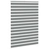 vidaXL Zebra Blind Dark Grey 100% Polyester 61.0 in wide by 90.6 in high