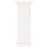 vidaXL Flower Stand White Solid pine wood Medium Decorative Inlays