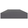 vidaXL Shelf Set of 4 High gloss grey Engineered Wood 39.4 in length