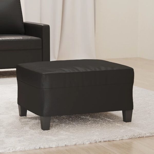 vidaXL Footstool Black