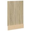 vidaXL Dishwasher Panel Sonoma oak Engineered wood Medium Durable