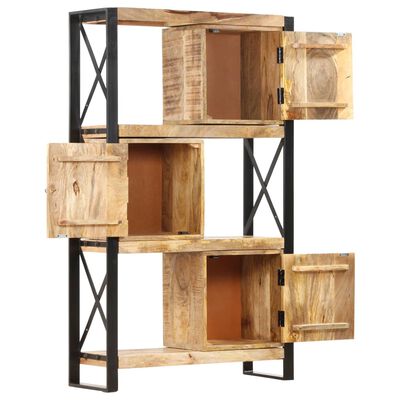 vidaXL Bookshelf 35.4"x11.8"x59.1" Solid Mango Wood