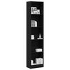 vidaXL Bookcase Black Oak 40x24x176 cm Engineered Wood