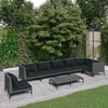 vidaXL Garden Lounge Set Dark Grey