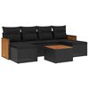 vidaXL Garden Sofa Set Black