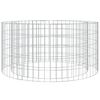 vidaXL Gabion Fire Pit Ø 39.4" Galvanized Iron