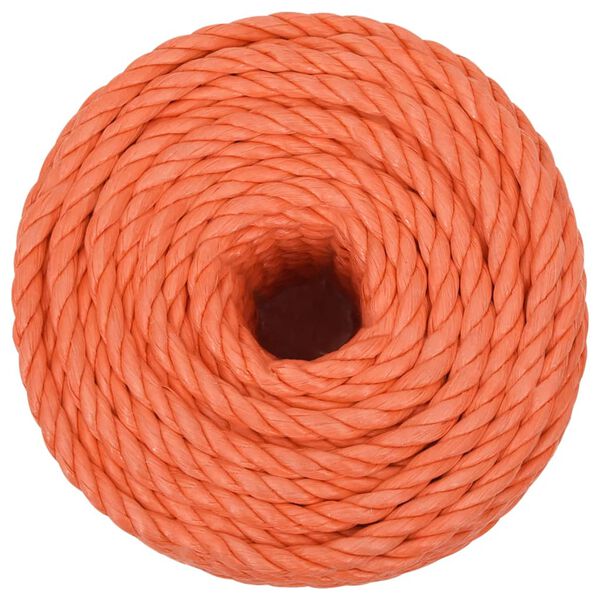 vidaXL Work Rope Orange 0.47 " 164.0 ' Polypropylene