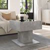 vidaXL Coffee Table Concrete Grey Engineered Wood, Glass Coffee Table