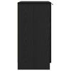 vidaXL Shoe Cabinet Black Oak 23.23 x 13.78 x 27.56 in Engineered Wood
