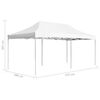 vidaXL Party Tent White Aluminum alloy frame, Oxford fabric with PVC coating