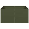 vidaXL Planter Olive Green Cold-Rolled Steel Large Decorative Inlays