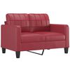 vidaXL Sofa Set Wine Red