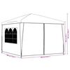 vidaXL Party Tent Blue Polyethylene roof and side panels