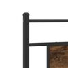 vidaXL Bed Frame Smoked Oak Engineered Wood and Steel Small Single