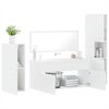 vidaXL Bathroom Furniture Set White Engineered wood, acrylic Standard
