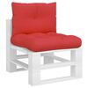 vidaXL Pallet Cushion Set of 2 Red 100% polyester