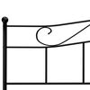 vidaXL Bed Frame Black Metal Super King Tough Bed Frame Rectangular
