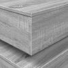vidaXL Coffee Table Grey Sonoma Engineered wood 19.7x19.7x15.7 in