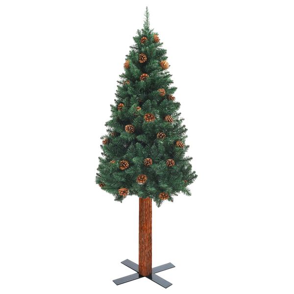 vidaXL Christmas Tree Green PVC 70.9 in tall Christmas Tree