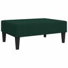 vidaXL Sofa Bed Dark Green Velvet (100% polyester), wood, plastic 2-seater