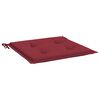 vidaXL Patio Chair Cushions 2 pcs Wine Red 19.7x19.7x1.6" Oxford Fabric