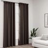 vidaXL Linen-Look Blackout Curtains with Hooks 2 pcs Taupe 55.1x96.5"