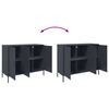 vidaXL Sideboard Anthracite Cold-rolled steel Medium Adjustable Feet