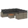 vidaXL Garden Sofa Set Grey and Brown