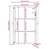 vidaXL Garden Gate 39.4x49.2" Corten Steel
