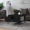 vidaXL Coffee Table Black Engineered wood, metal Medium Coffee Table