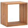 vidaXL Bedside Cabinet Warm Natural Wood Solid Teak Wood Bedside Cabinet