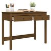 vidaXL Desk Honey brown Solid pine wood Medium Desk Rectangular