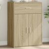 vidaXL Sideboard Sonoma Oak 23.6"x11.8"x33.1" Engineered Wood