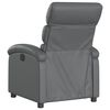 vidaXL Electric Recliner Chair Gray Faux leather, Metal, Plywood Standard