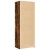 vidaXL Highboard Smoked Oak 27.6"x16.7"x72.8" Engineered Wood