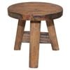 vidaXL Stool Varies Solid mahogany wood Compact Durable Stool Round