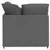 vidaXL Modular Sofa Dark Gray Fabric, Foam, Metal Oversized Modular