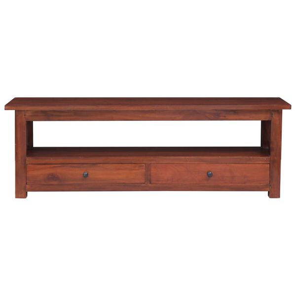 vidaXL TV Cabinet Brown Mahogany wood Medium TV Cabinet Rectangular