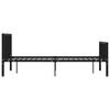 vidaXL Bed Frame Black Metal Full Durable Bed Frame Rectangular