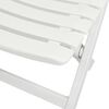 vidaXL Garden Furniture Set White Plastic Foldable Bistro Table