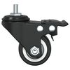 vidaXL Caster Wheels 4 pcs Black 1.4" Iron