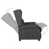 vidaXL Recliner Chair Dark Grey 100% Polyester Fabric, Foam, Metal, Plywood