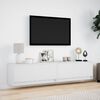 vidaXL TV Wall Cabinet White Engineered Wood Large TV Wall Cabinet