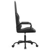 vidaXL Gaming Chair Black and Grey Faux leather, metal, plywood, foam