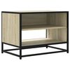 vidaXL TV Cabinet Sonoma Oak Engineered Wood and Metal Medium TV Cabinet