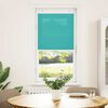 vidaXL Pleated Blind Petrol Green 100% Polyester 21.7 x 39.4 in