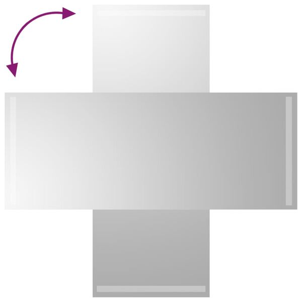 vidaXL LED Bathroom Mirror 15.7"x39.4"